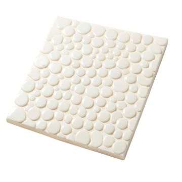 Pacif Random Sized Glass Pearl Shell Mosaic Tile In Polished White/Pearl