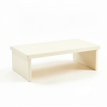 Olive Edge Desktop Monitor Riser - Ivory (synthetic illustration; no displayed measurements)