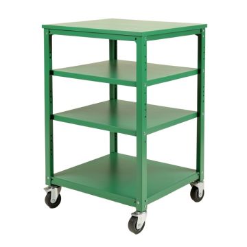 Stone Arc Empty Rolling Workshop Cart - Green