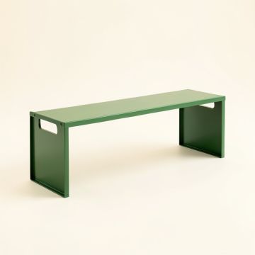 Holly Branch Narrow Outdoor Storage Bench - Green (synthetic illustration; no displayed measurements)