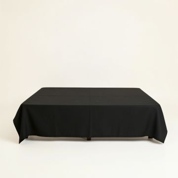 Glen Branch Flat Bed Sheet - Black (synthetic illustration; no displayed measurements)