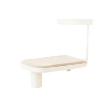 Dune Field Wall-Mounted Cat Perch - White