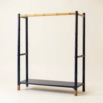 Willow Bluff Empty Garment Rack - Navy (synthetic illustration; no displayed measurements)