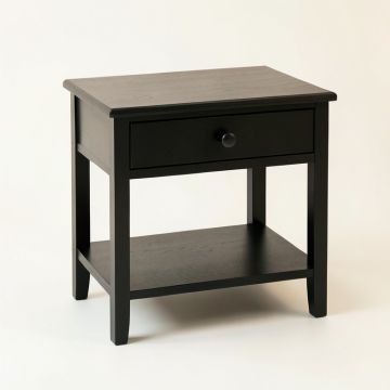 Dawn Brook Nightstand - Black (synthetic illustration; no displayed measurements)