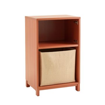 Briar Bridge Freestanding Pull-Out Hamper Cabinet - Terracotta
