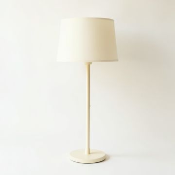 Birch Bluff Floor Lamp With A Plain Fabric Shade - Cream (synthetic illustration; no displayed measurements)