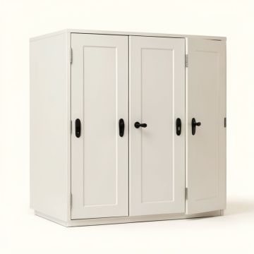 Bi-Fold Closet 4-Door Snugger (synthetic illustration; no displayed measurements)