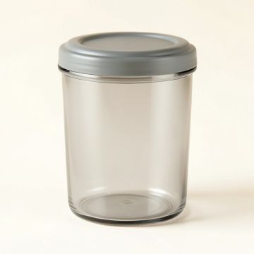 Hill Crest Storage Canister With Lid - Gray (synthetic illustration; no displayed measurements)