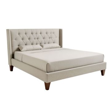 Rothley Queen Tufted Upholstered Low Profile Standard Bed