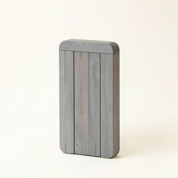 Ash Crossing Narrow Outdoor Storage Bench - Gray (synthetic illustration; no displayed measurements)