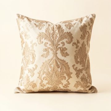 Godines Cotton Damask Throw Pillow (synthetic illustration; no displayed measurements)