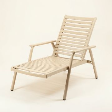 Clay Bridge Outdoor Lounge Chair - Beige (synthetic illustration; no displayed measurements)