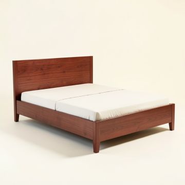 Dionn Solid Wood Low Profile Platform Bed (synthetic illustration; no displayed measurements)