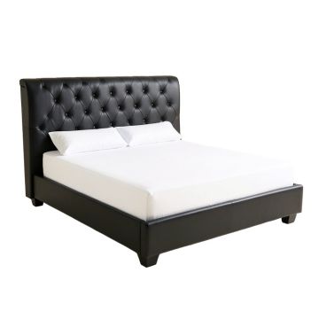 Doretta Tufted Upholstered Low Profile Standard Bed