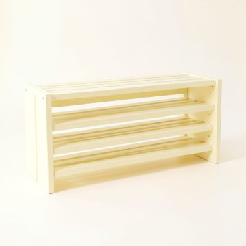 Ridge Branch Shoe Storage Bench - Ivory (synthetic illustration; no displayed measurements)