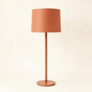 Lake Arc Floor Lamp With A Plain Fabric Shade (synthetic illustration; no displayed measurements)