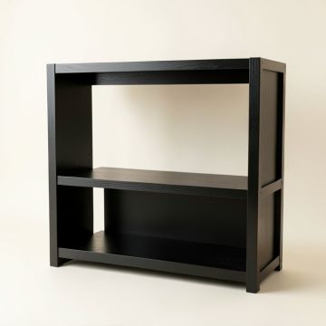 Fern Bend Desktop Shelving Unit - Black (synthetic illustration; no displayed measurements)