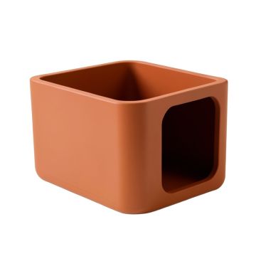 Elm Field Empty Furniture-Style Litter Enclosure - Terracotta
