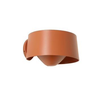 Cedar Brook Wall Sconce Mounted On A Plain Wall - Terracotta