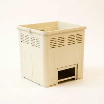 Hazel Canyon Closed Garden Compost Bin - Ivory (synthetic illustration; no displayed measurements)