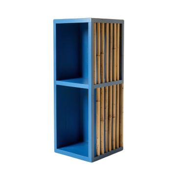 Olive Bridge Narrow Cubby Tower - Blue