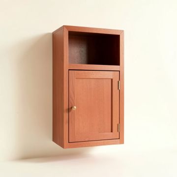 Birch Edge Wall-Mounted Entry Cabinet - Terracotta (synthetic illustration; no displayed measurements)