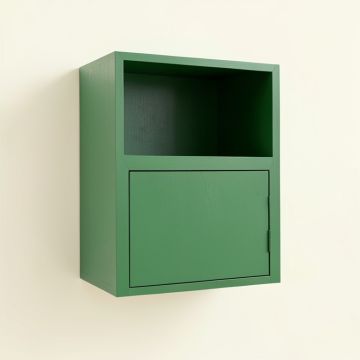 Sage Branch Wall-Mounted Entry Cabinet - Green (synthetic illustration; no displayed measurements)