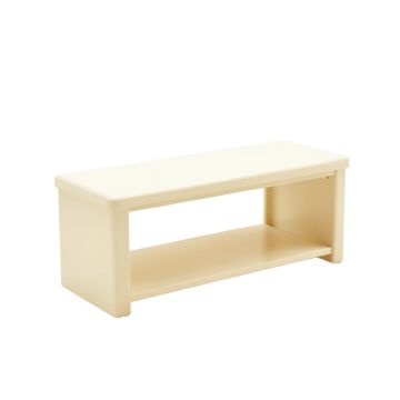 Brook Brook Narrow Outdoor Storage Bench - Ivory