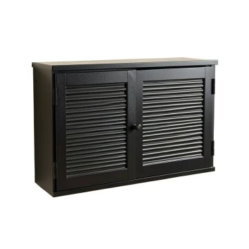 Vale Crest Wall-Mounted Entry Cabinet - Black