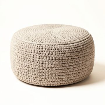 Giraldo Mabery Knitted Pouf (synthetic illustration; no displayed measurements)