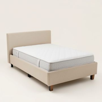 Full/Double Upholstered Low Profile Sleigh Bed (synthetic illustration; no displayed measurements)