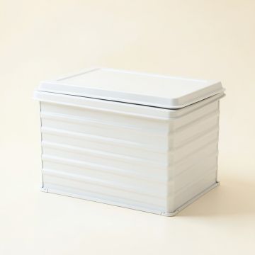 Dawn Arc Closed Outdoor Storage Box (synthetic illustration; no displayed measurements)