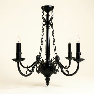 Ryckman Candle Style Classic/Traditional Chandelier With Wrought Iron Accents (synthetic illustration; no displayed measurements)