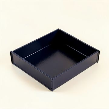 Shore Crest Empty Under-Desk Cable Tray - Navy (synthetic illustration; no displayed measurements)