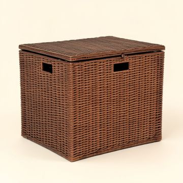 Monger 95.1 Gallon Rattan Deck Box (synthetic illustration; no displayed measurements)