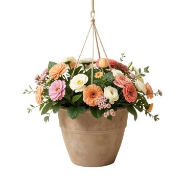 Holly Hanging Basket In Planter