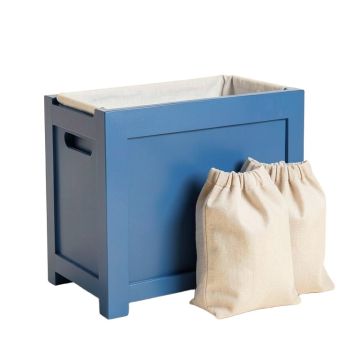 Clay Branch Laundry Sorting Station With Plain Removable Bags - Blue