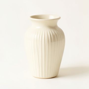 Pine Bend Empty Decorative Vase - Cream (synthetic illustration; no displayed measurements)