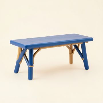 Wren Bluff Indoor Bench - Blue (synthetic illustration; no displayed measurements)