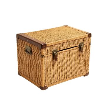 Madewell Rattan Coffee Table With Storage