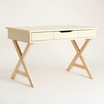 Lake Crest Writing Desk - Cream (synthetic illustration; no displayed measurements)