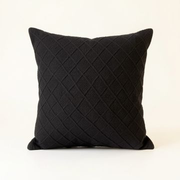 Dawn Crest Filled Accent Pillow - Black (synthetic illustration; no displayed measurements)