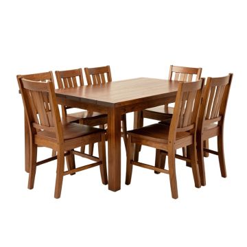 Villani 5 - Piece Drop Leaf Solid Wood Dining Set