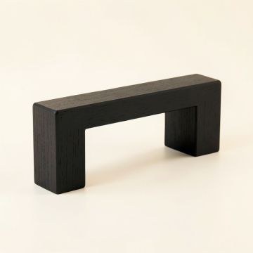 Reed Crest Cabinet Handle Without Packaging - Black (synthetic illustration; no displayed measurements)