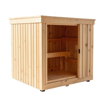 Audra 4 Person Traditional Steam Sauna In Cedar