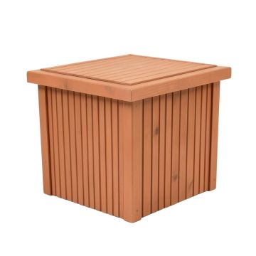 Ridge Arc Closed Outdoor Storage Box - Terracotta