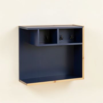 Alder Dell Wall-Mounted Entryway Organizer Shelf - Navy (synthetic illustration; no displayed measurements)