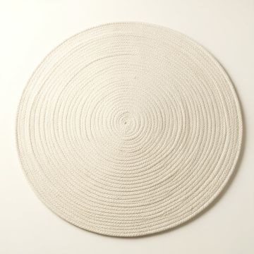 River Bend Round Area Rug - Ivory (synthetic illustration; no displayed measurements)
