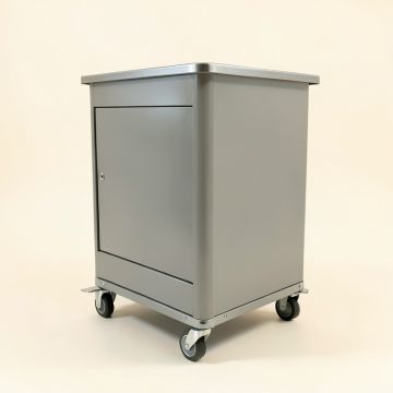 Maple Dale Empty Rolling Workshop Cart - Gray (synthetic illustration; no displayed measurements)