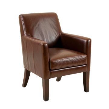 Howe Genuine Leather Upholstered Dining Chair